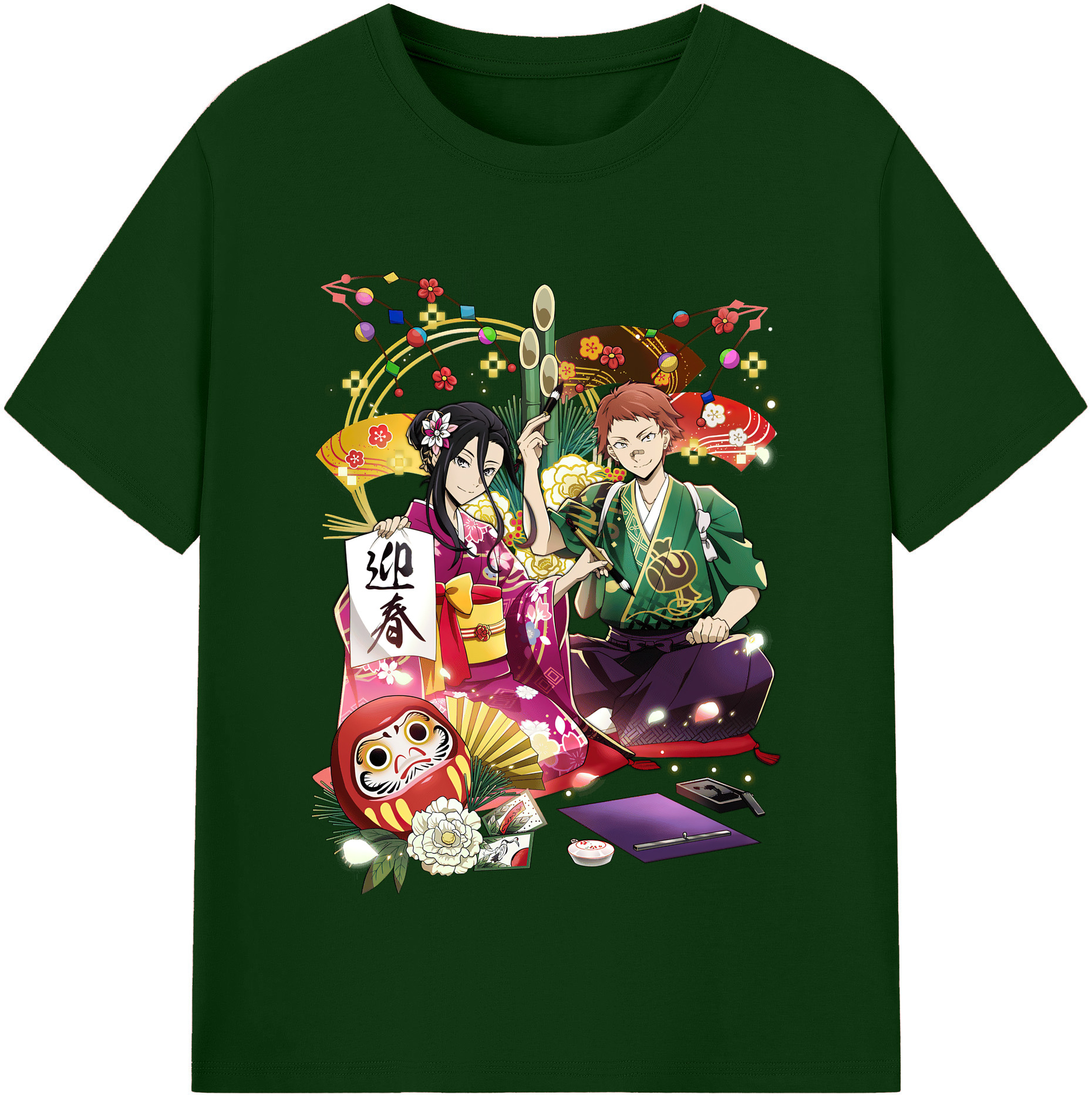 （画像用） 文豪ストレイドッグス Bungo Stray Dogs 綿100％半袖Tシャツ（フロントプリント）